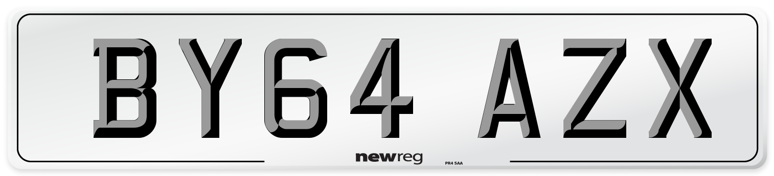 BY64 AZX Number Plate from New Reg